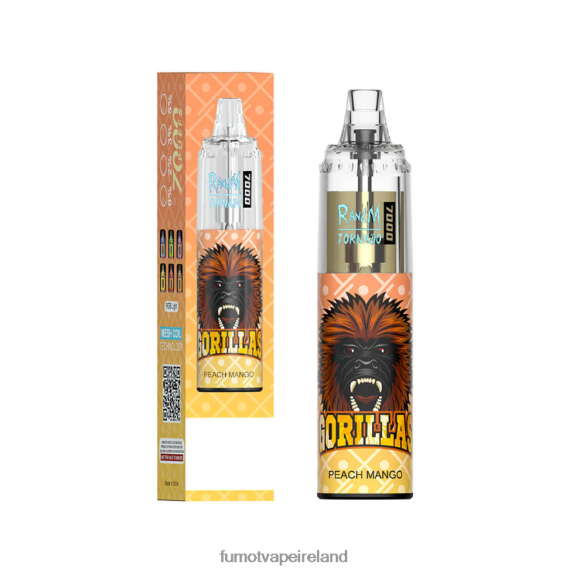 Fumot Tornado 14ML (1 Piece) 7000 Disposable Vape Pen T6F62687 | Fumot Discount Code Peach Mango